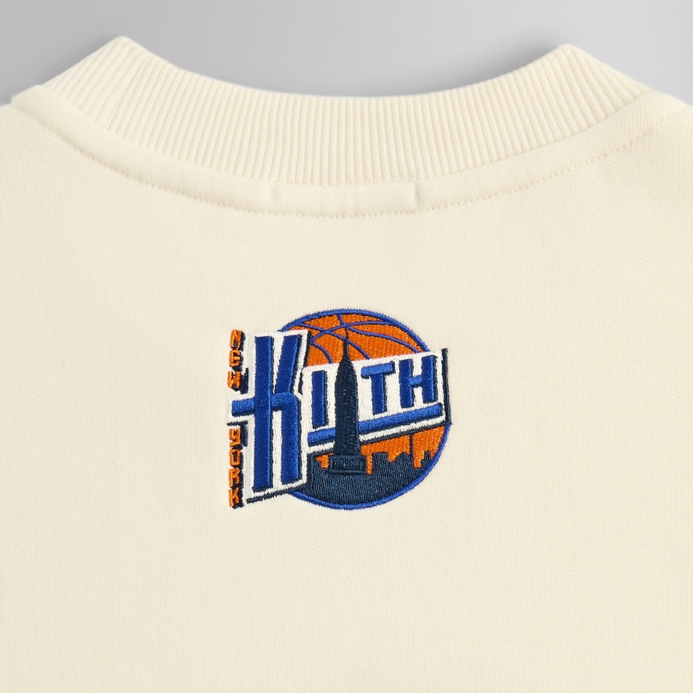 Kith for the New York Knicks City Vintage Nelson Crewneck in Sandrift Size XXL - Picture 6 of 11